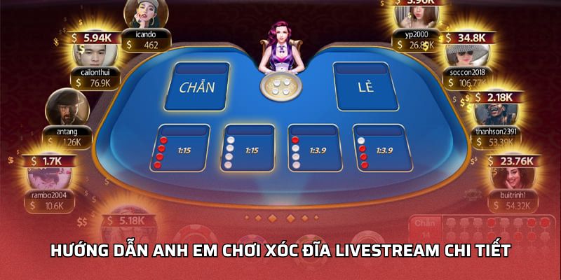 Hướng Dẫn Anh Em Chơi Xóc Đĩa Livestream Chi Tiết